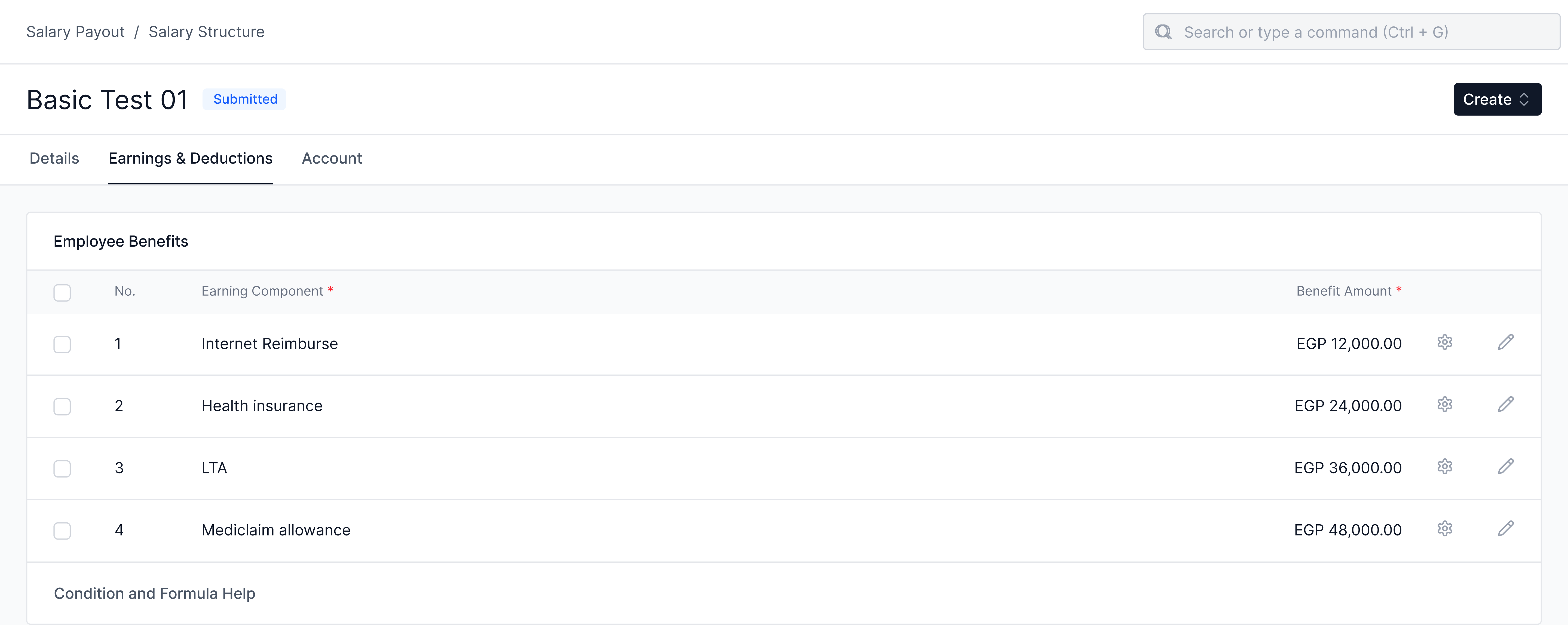 Salary Structure Assignment
