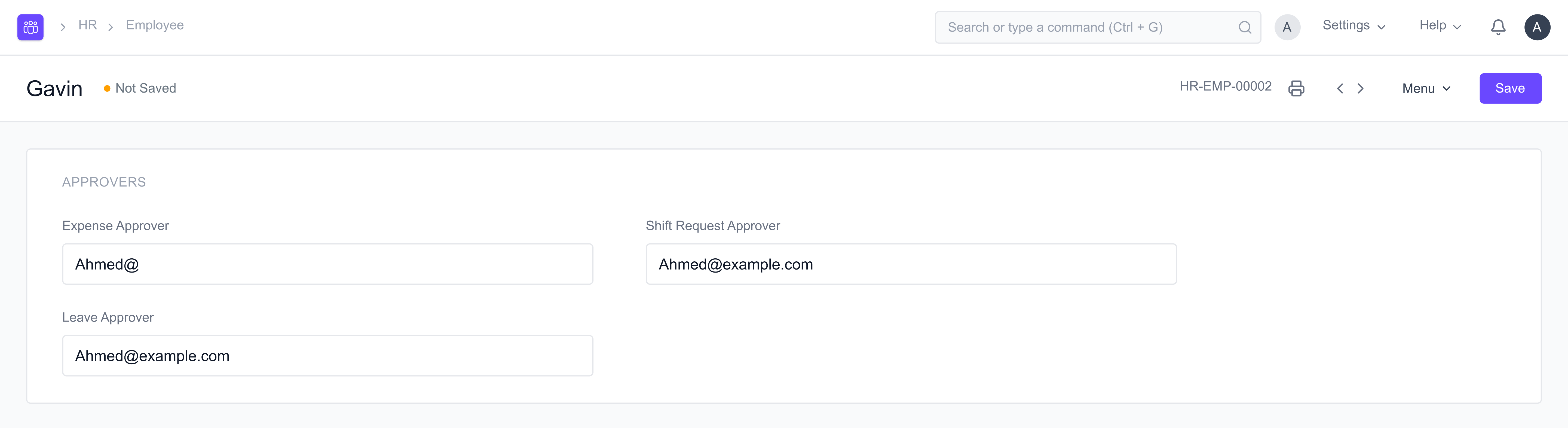Leave Application - Leave Approvers