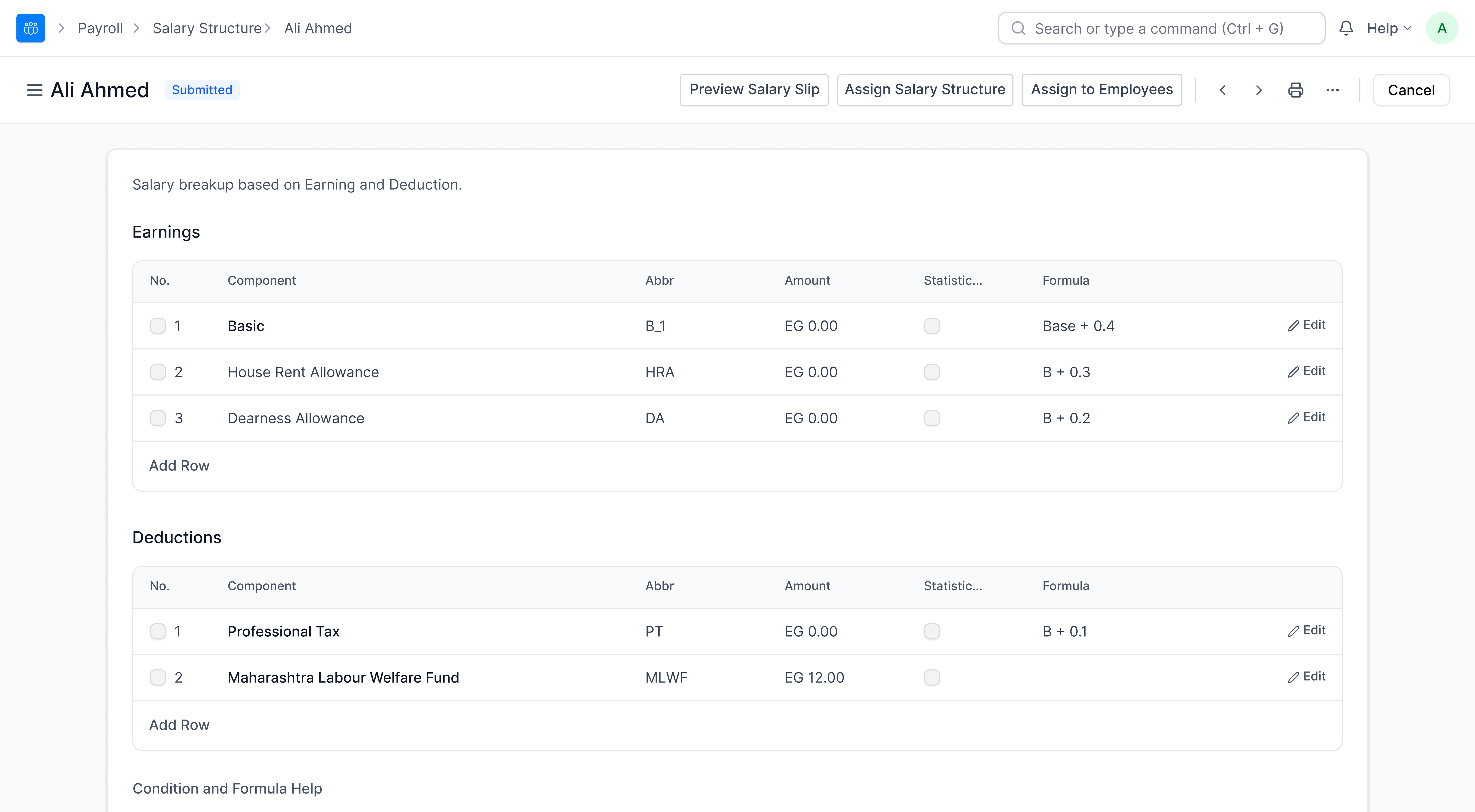 Submitted Salary Structure
